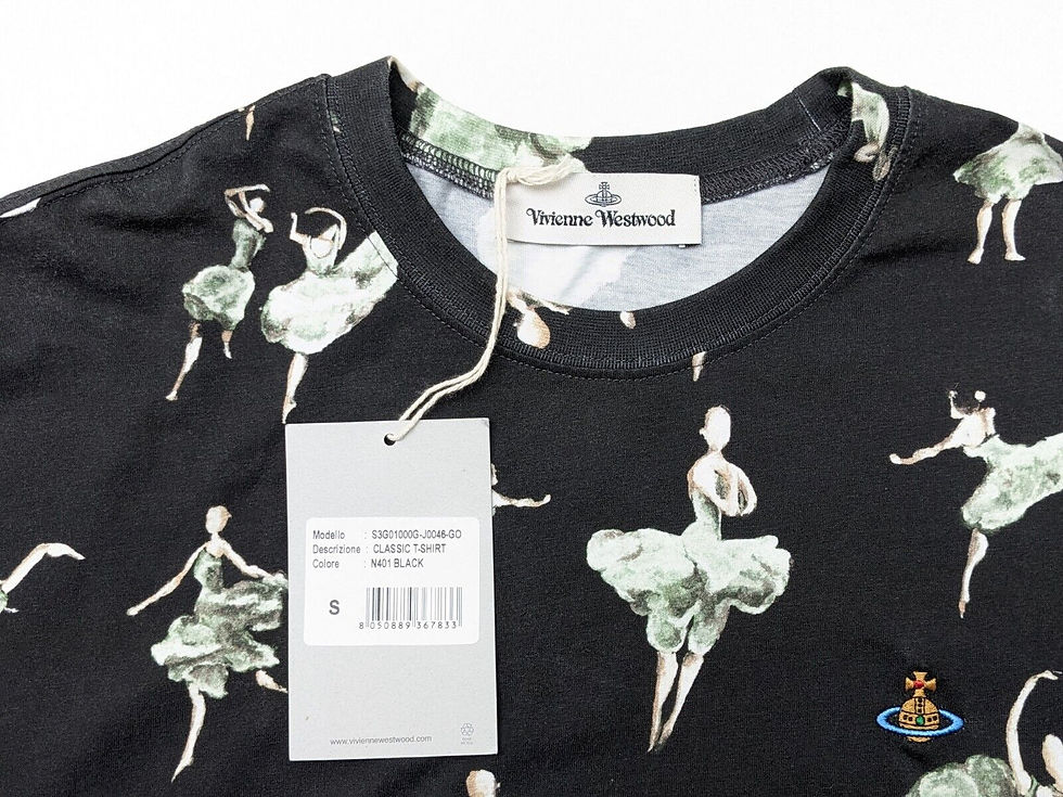 Thumbnail: Vivienne Westwood Men's Ballet Ballerina Dancer T-shirt with tags