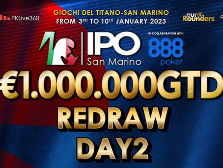 🇮🇹 Italian Poker Open 888: il redraw dei 677 qualificati