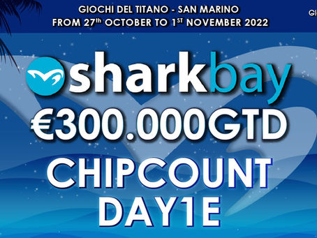 🦈 Sharkbay Main Event: in 214 al Day1E, comanda Negrisolo, Saraniero e Regonaschi hot