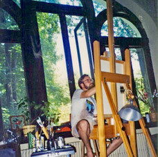 Karl Painting Dorsey on couch.jpeg