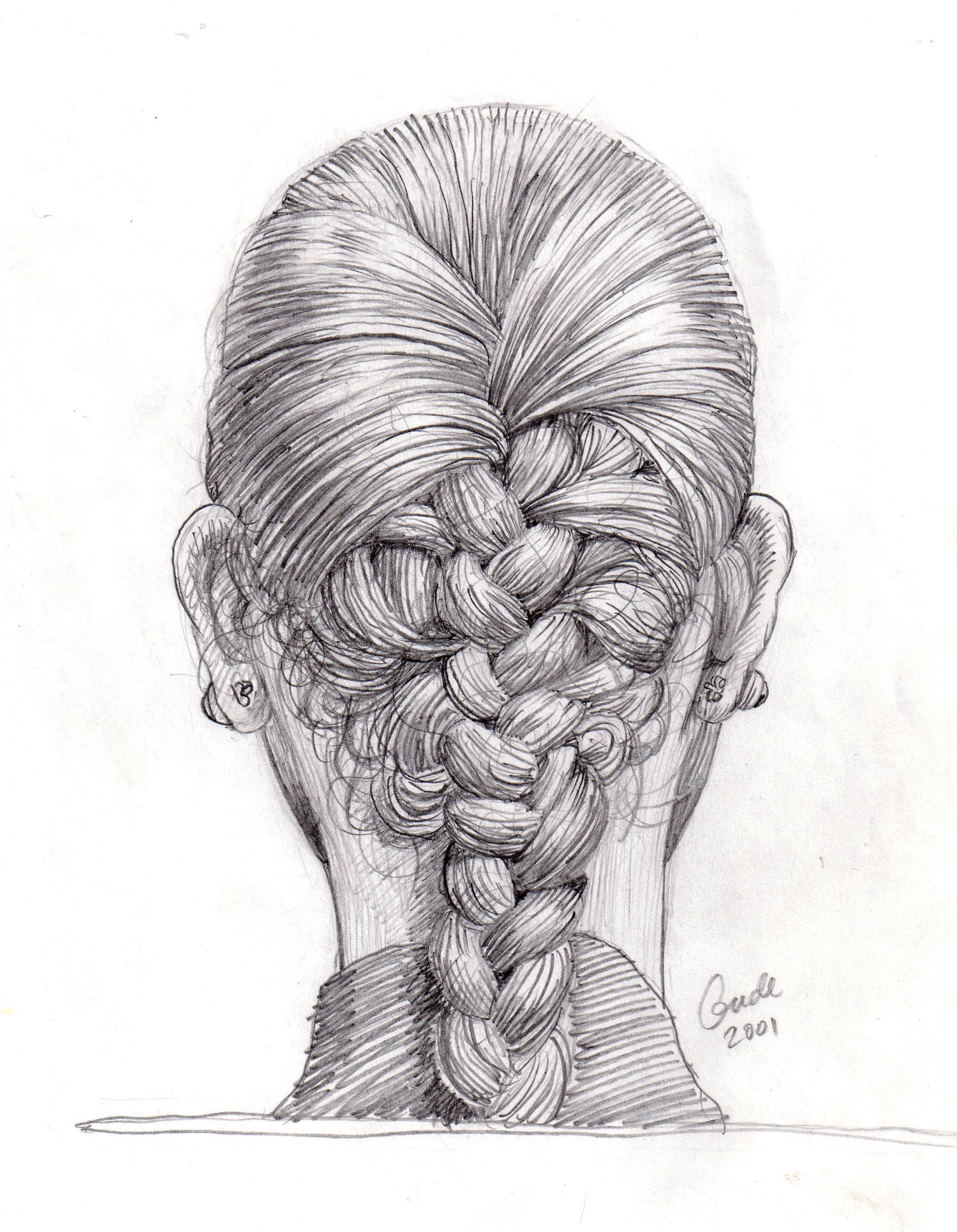 Woman’s Hair with Braid