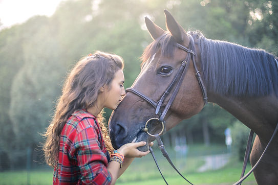 Mädchen mit Pferd