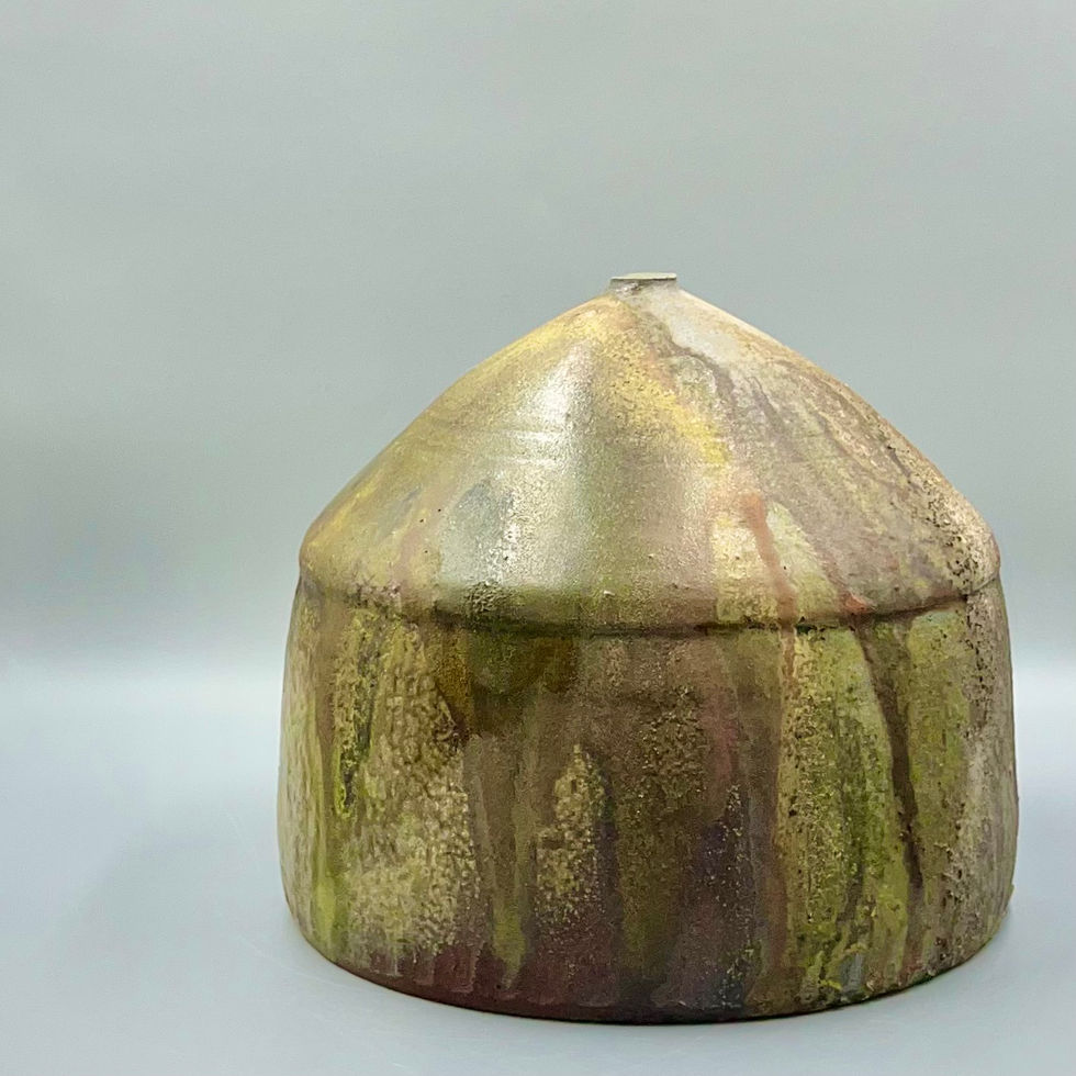 C 9.5"x 10", 2014 Wood Fired Stoneware