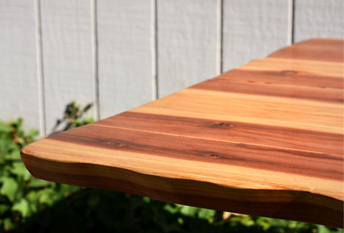 Slab Ruttop Redwood Slab Tabletop | Studio Geppetto Design