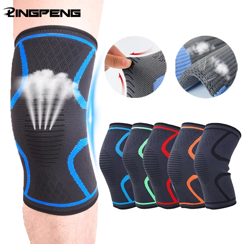 Nylon Sports Knee Pads for Outdoor Running Fitness Cycling - Breathable Thin
