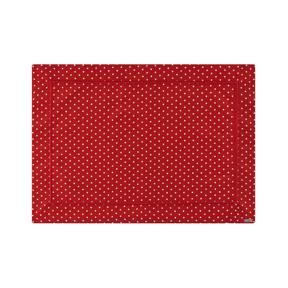 Lugar americano poá vermelho