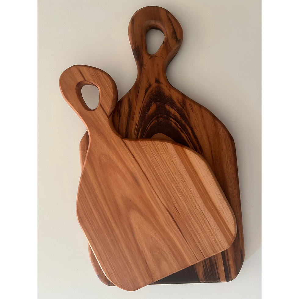 Conjunto tábuas gourmet 2 peças madeira
