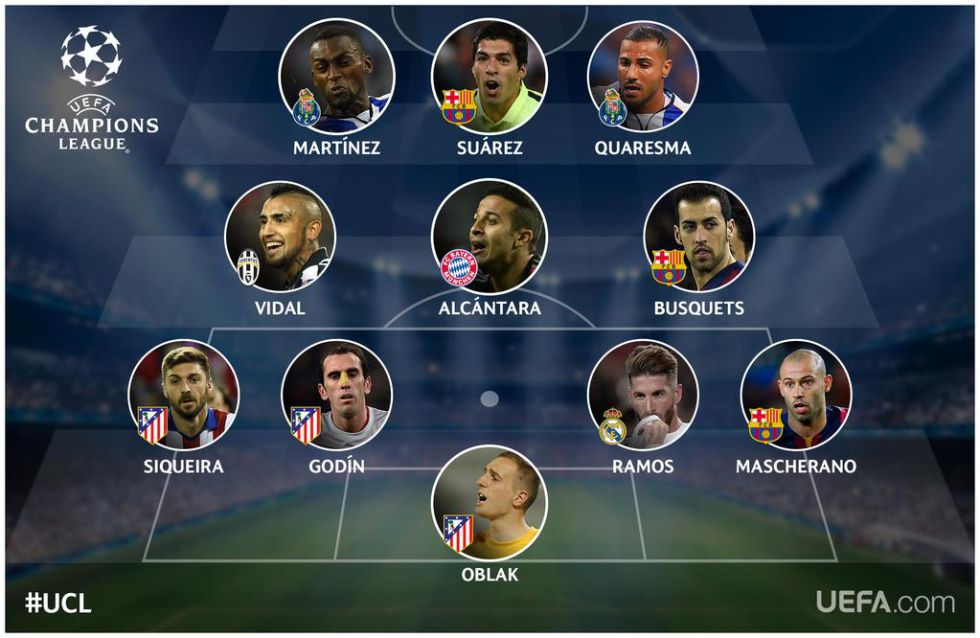 Únicamente Sergio Ramos en el once de la UEFA
