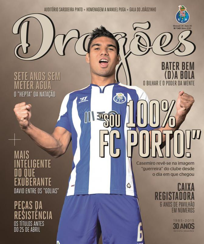 Casemiro se olvida del Madrid: "Soy 100% del Oporto" (FOTO: Revista oficial Oporto)