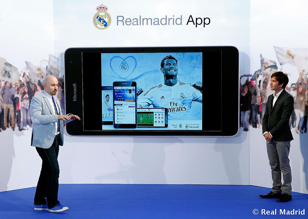 Fotogalería de la presentación de la aplicación del Real Madrid (FOTO: real madrid)