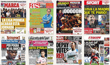 La huelga del fútbol y la Liga del Clavo Ardiendo...así vienen las portadas