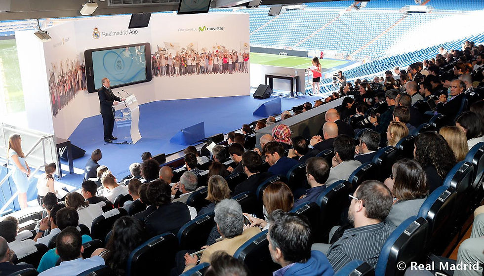 Fotogalería de la presentación de la aplicación del Real Madrid (FOTO: real madrid)