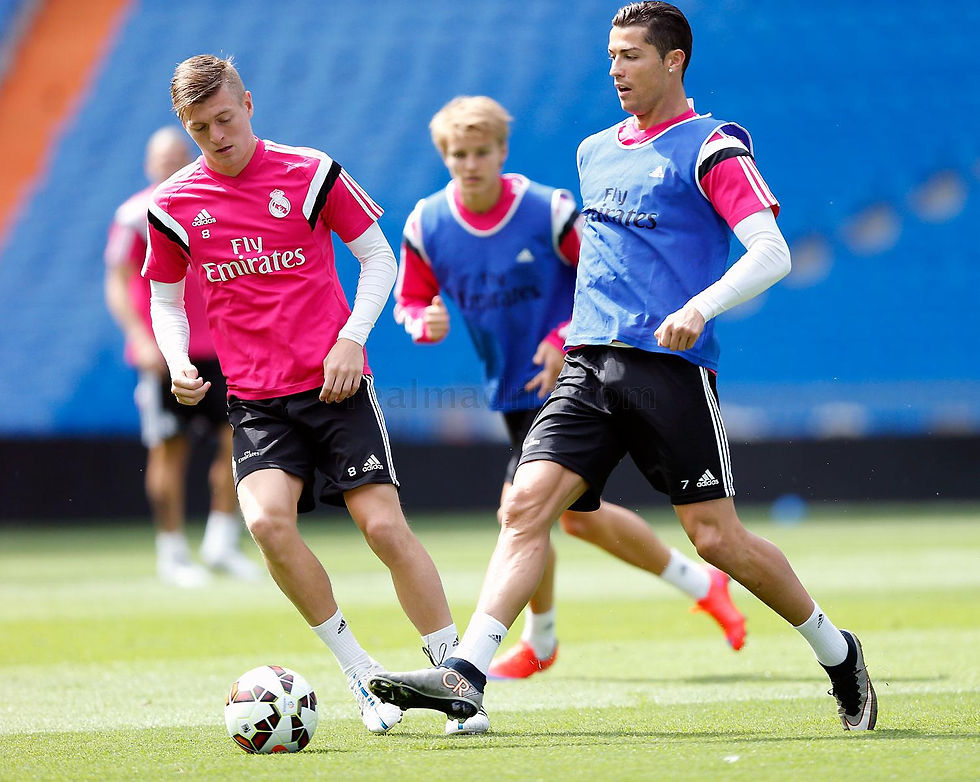 Primera sesión de la semana en el Bernabéu (FOTO: realmadrid)