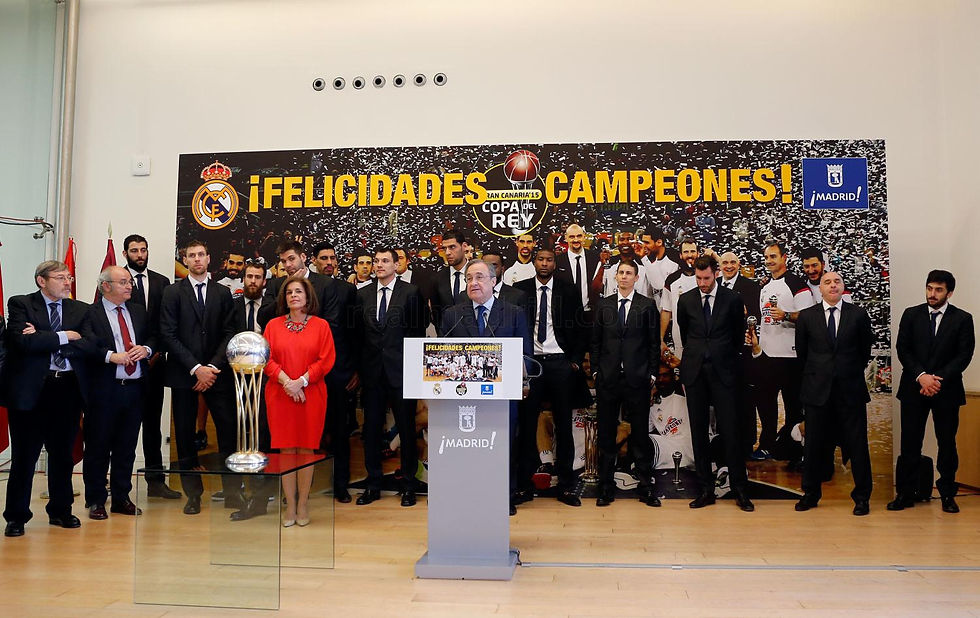 Florentino orgulloso del equipo de Laso
