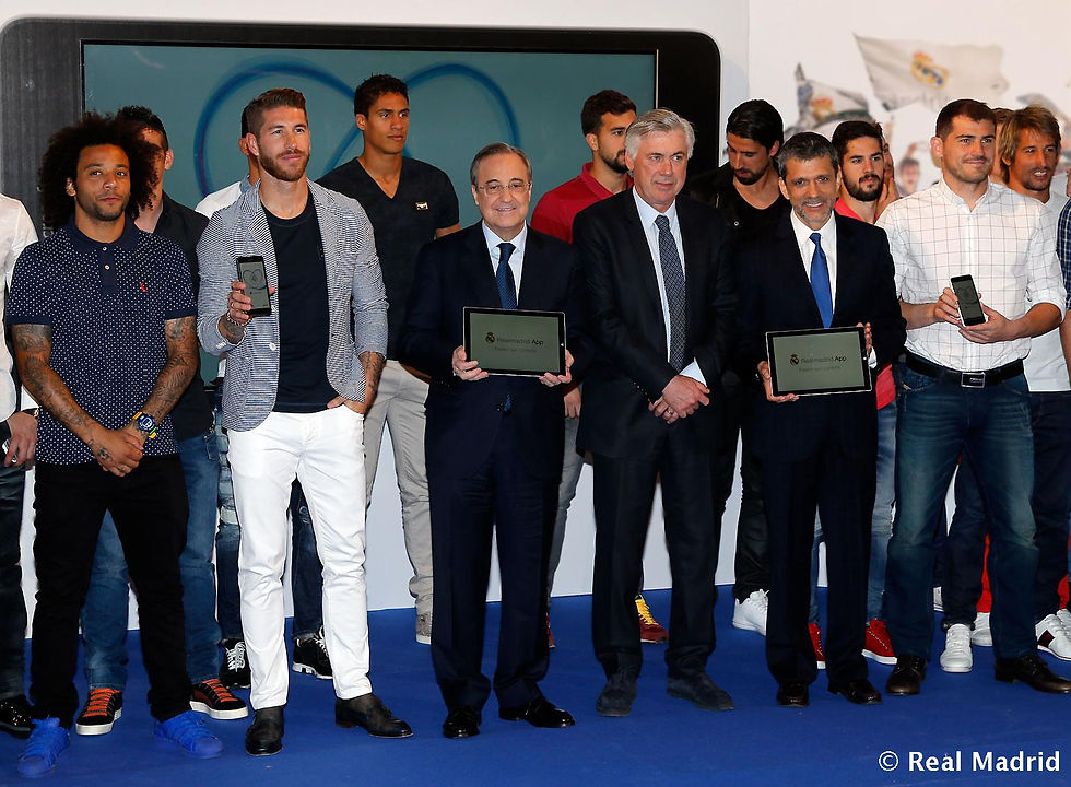 Fotogalería de la presentación de la aplicación del Real Madrid (FOTO: real madrid)