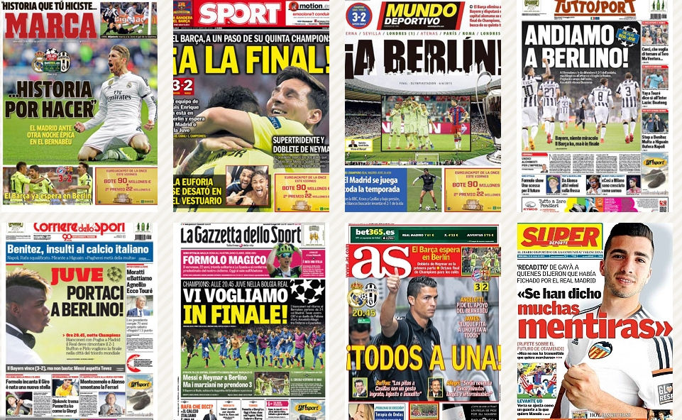 "Berlín y la historia", los grandes protagonistas en las Portadas del día