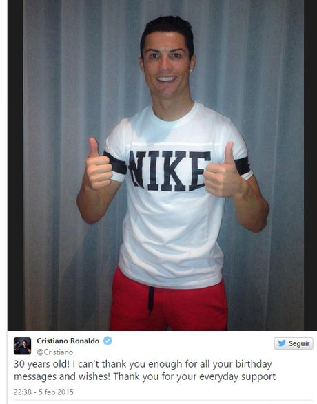 FOTONOTICIA: Cristiano, agradecido