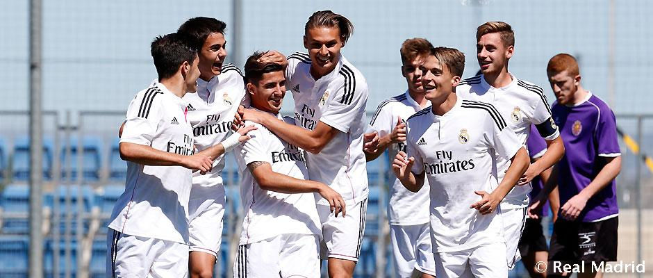 El Juvenil A del #realmadrid empezó la Copa del Rey goleando 7-0 (FOTO: real madrid)