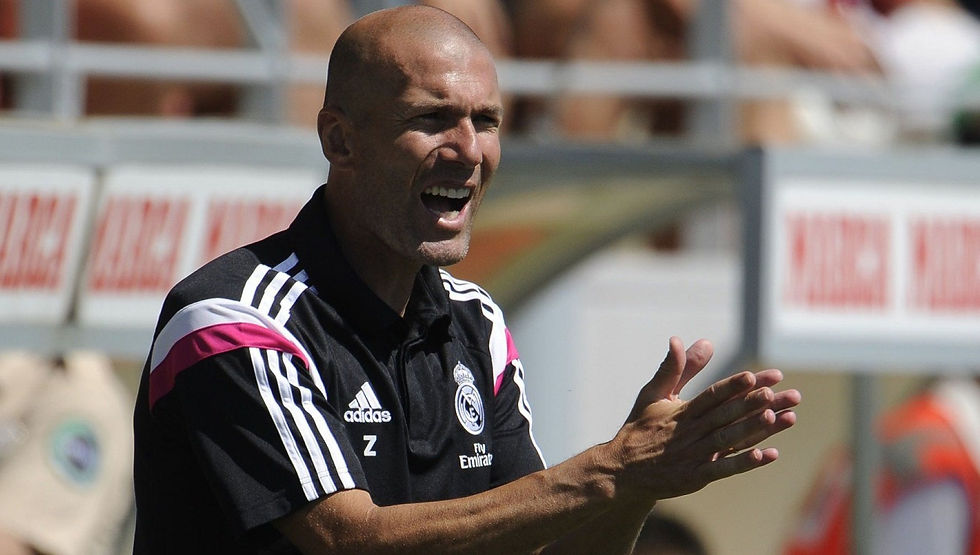 Zidane, entrenador del Real Madrid Castilla