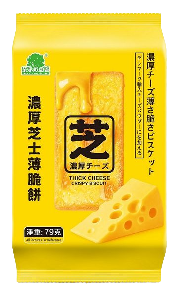 菓子町園道芝士岩燒薄脆餅乾 79g