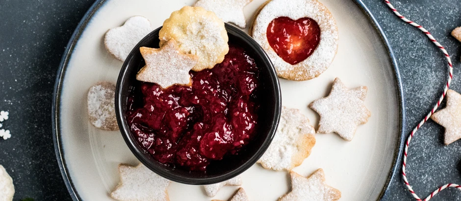 The Ultimate Butter Cookies (with Cherry Jam)