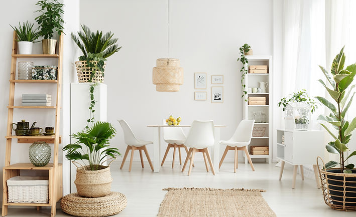 Apartment with delicate white decor
