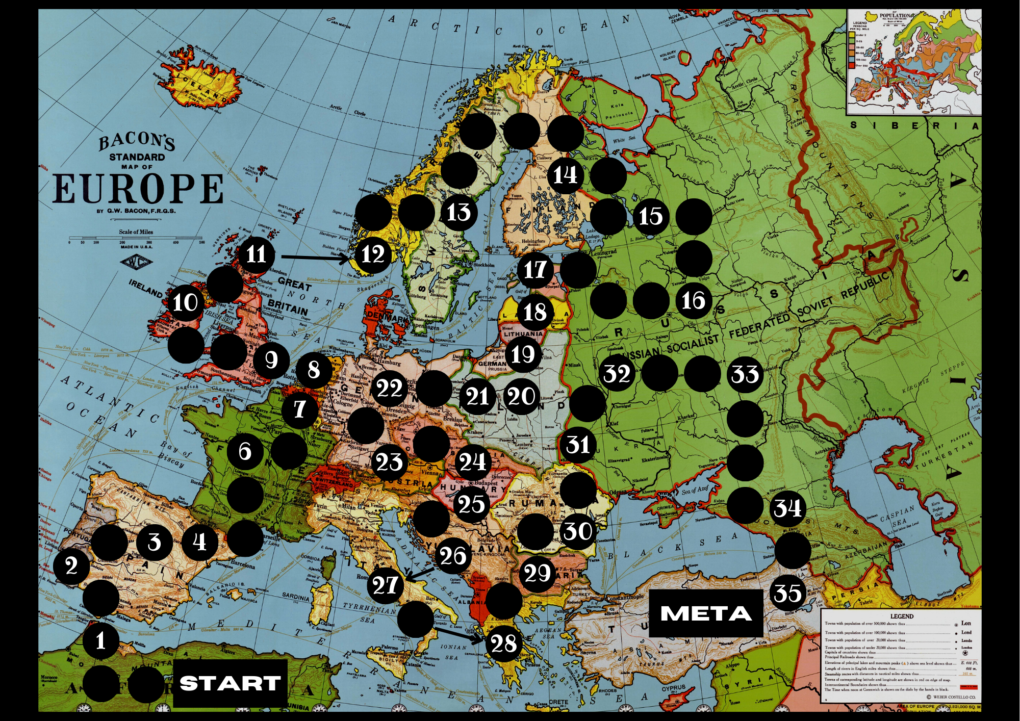 Gra: Podróżnicy po Europie