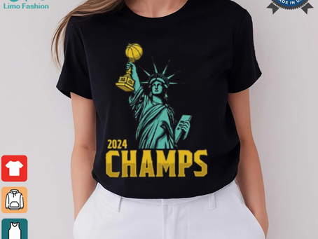 Statue Of Liberty New York Liberty 2024 WNBA Champs T Shirt