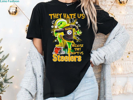 The Grinch they hate us because they ain’t us Pittsburgh Steelers stomp on Bengals 2024 shirt