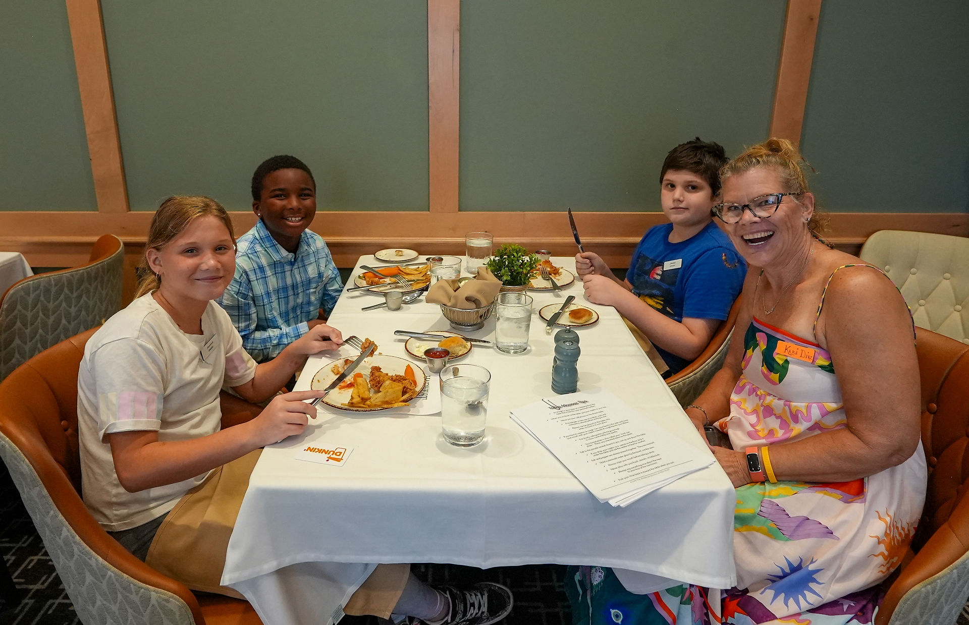 Etiquette Group at Table