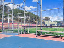 A Areninha, complexo esportivo localizado no bairro Penha do Rio do Peixe, em Itapira, foi alvo de vandalismo e furto