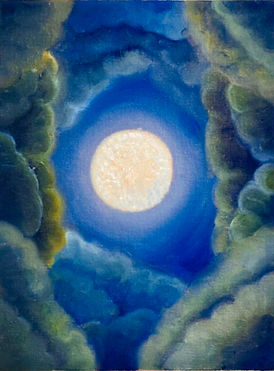 "Lone Wolf's Cry" 2025. 11x14 Oil on canvas board.