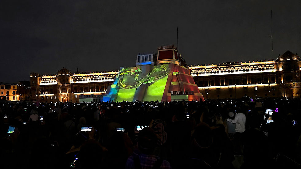 Quetzalcóatl - Luminous Memory - Projection mapping on Monumental replica of the Templo Mayor