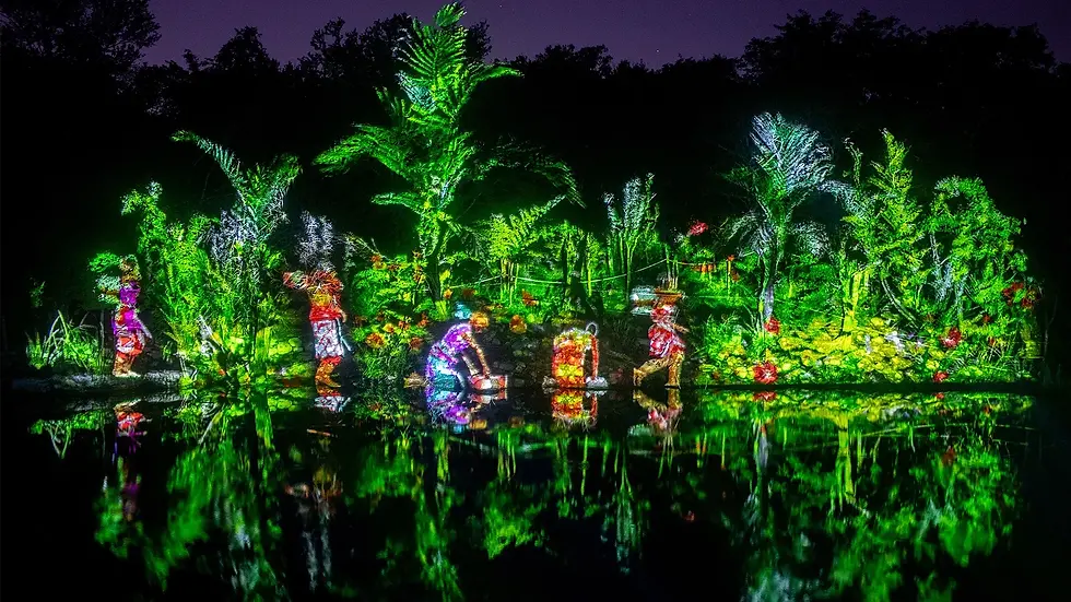 Steps of Light: Permanent Night Tour at Dzibilchaltun -Yucatan