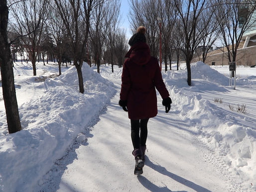 Walk on the Frozen River in Winnipeg Manitoba