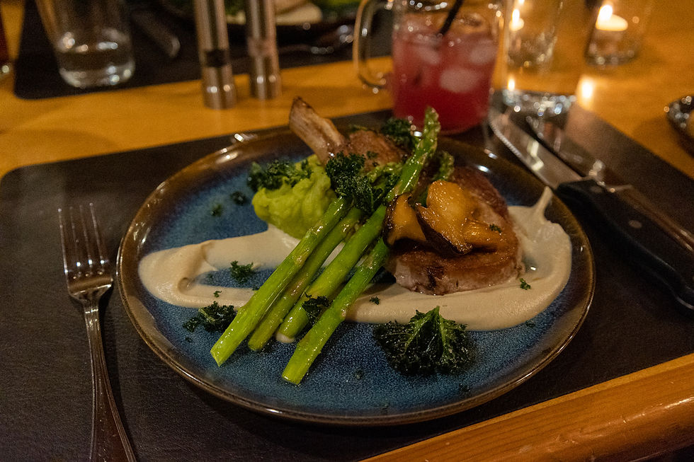 Dinner at Mount Engadine Lodge in Kananaskis