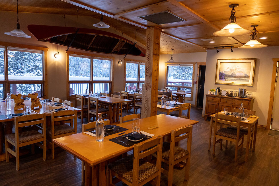 Mount Engadine Spray Lakes Valley Intimate dining room