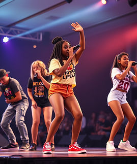 a teens hip hop group on stage at the co