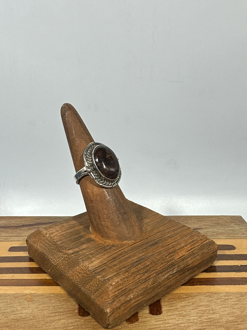 Miniatura: 1980s Fire Agate Ring Size 7