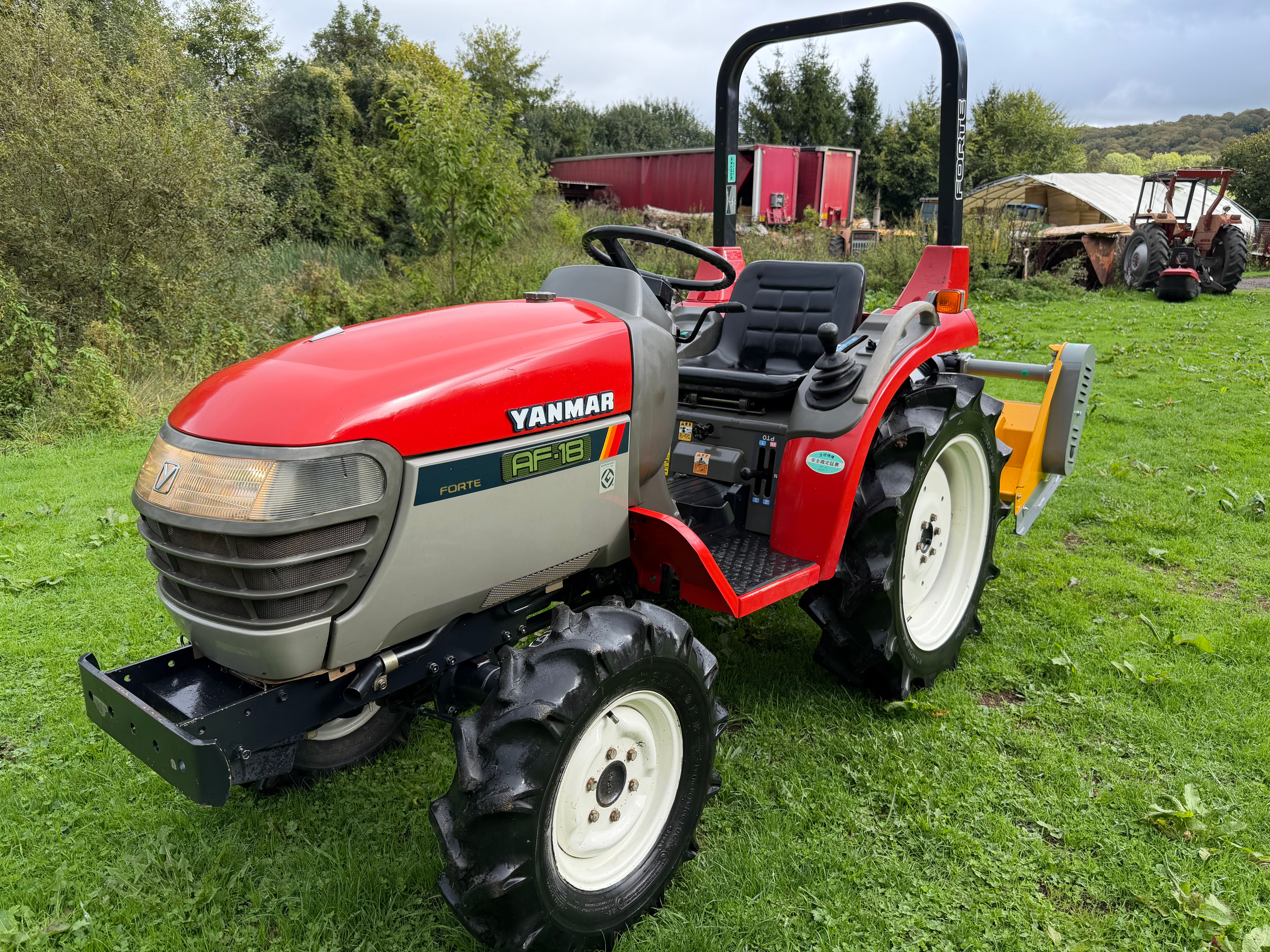 YANMAR AF-18 4WD Compact Tractor & New RAPTOR X Flail Mower