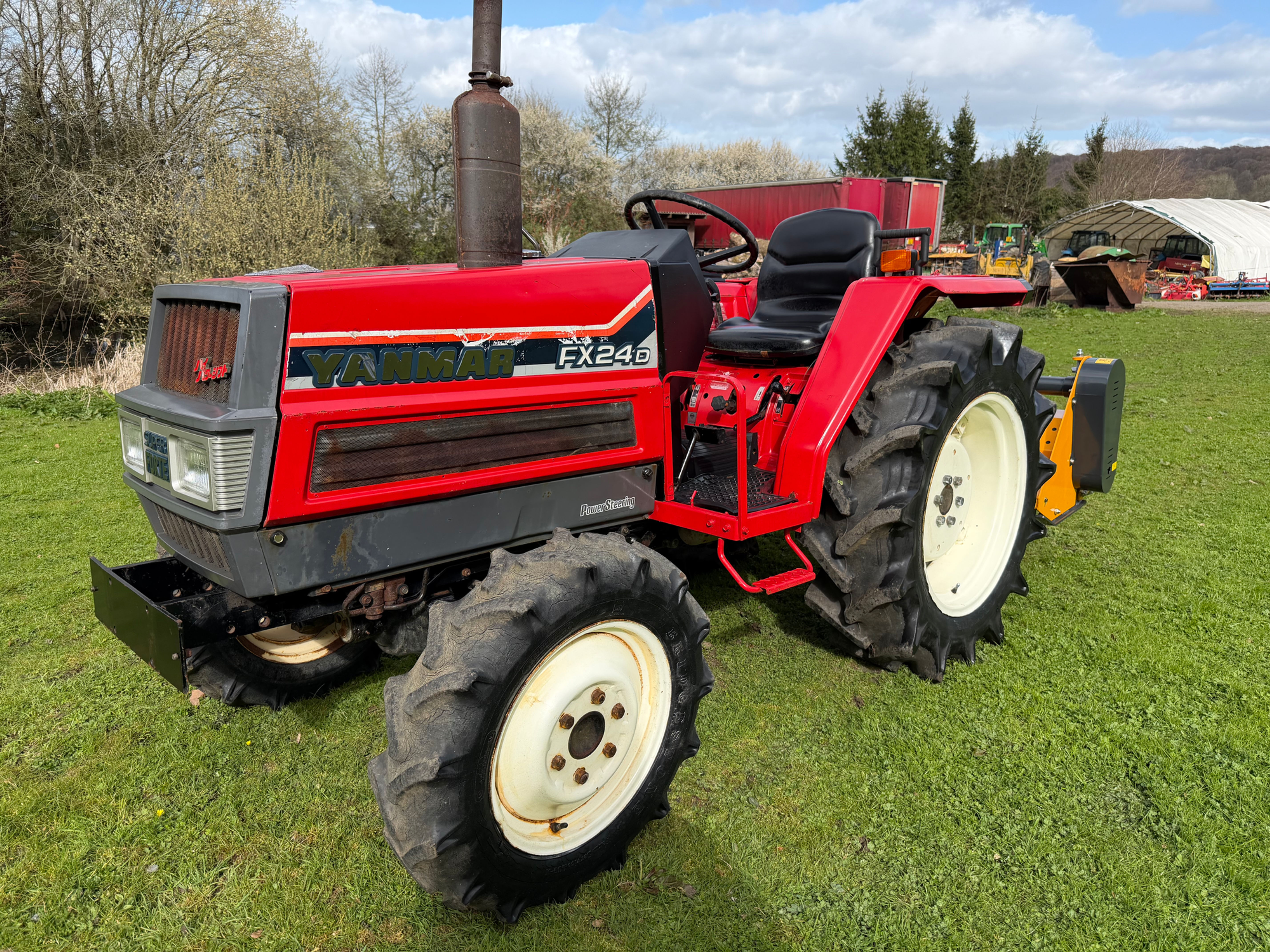 YANMAR FX24D 4WD Compact Tractor & New RAPTOR X 5FT Flail Mower