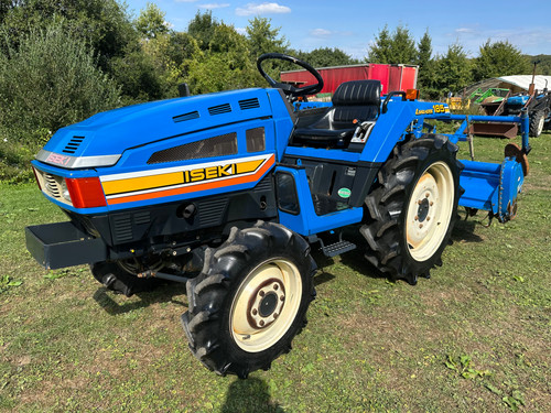 BLACKSTAR TRACTOR RYO INOUE BLACK STAR 青 ISEKI TU185 4WD Compact Tractor & 1.4 Meter Rotavator | Tractors