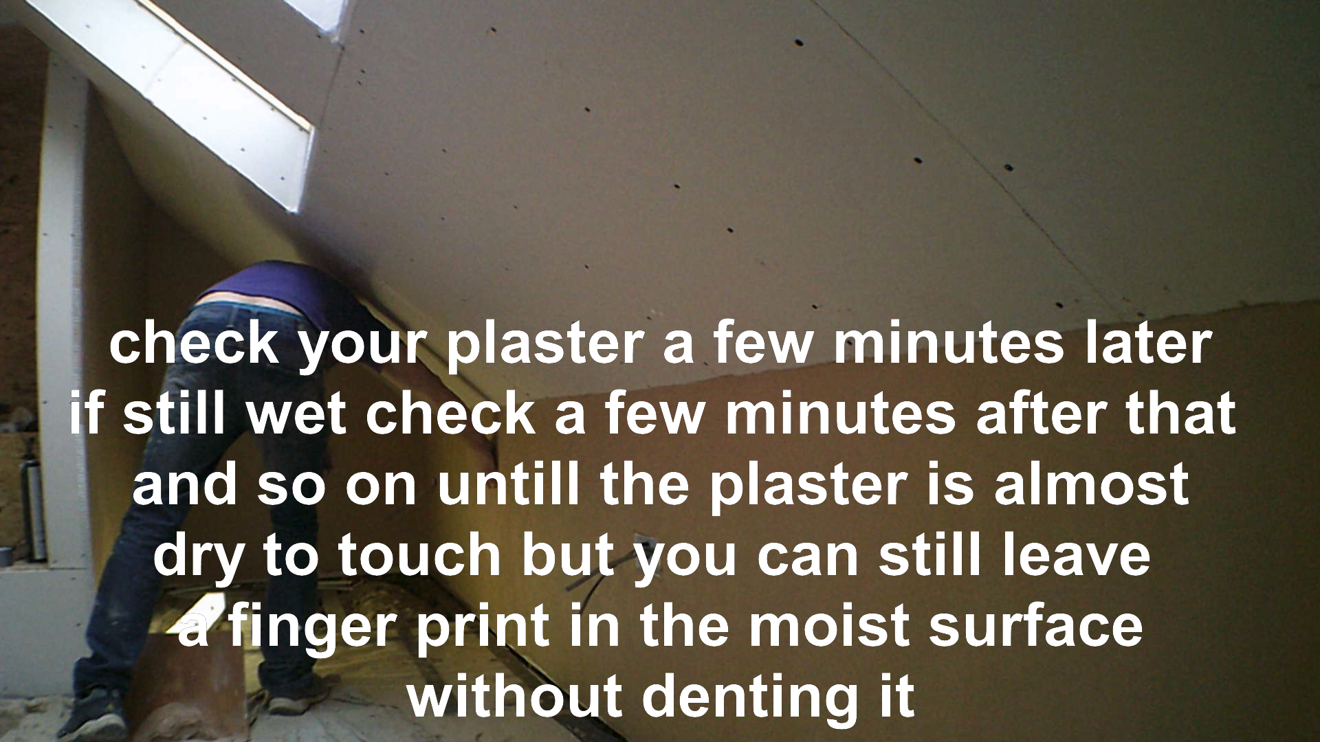 trowling up plaster
