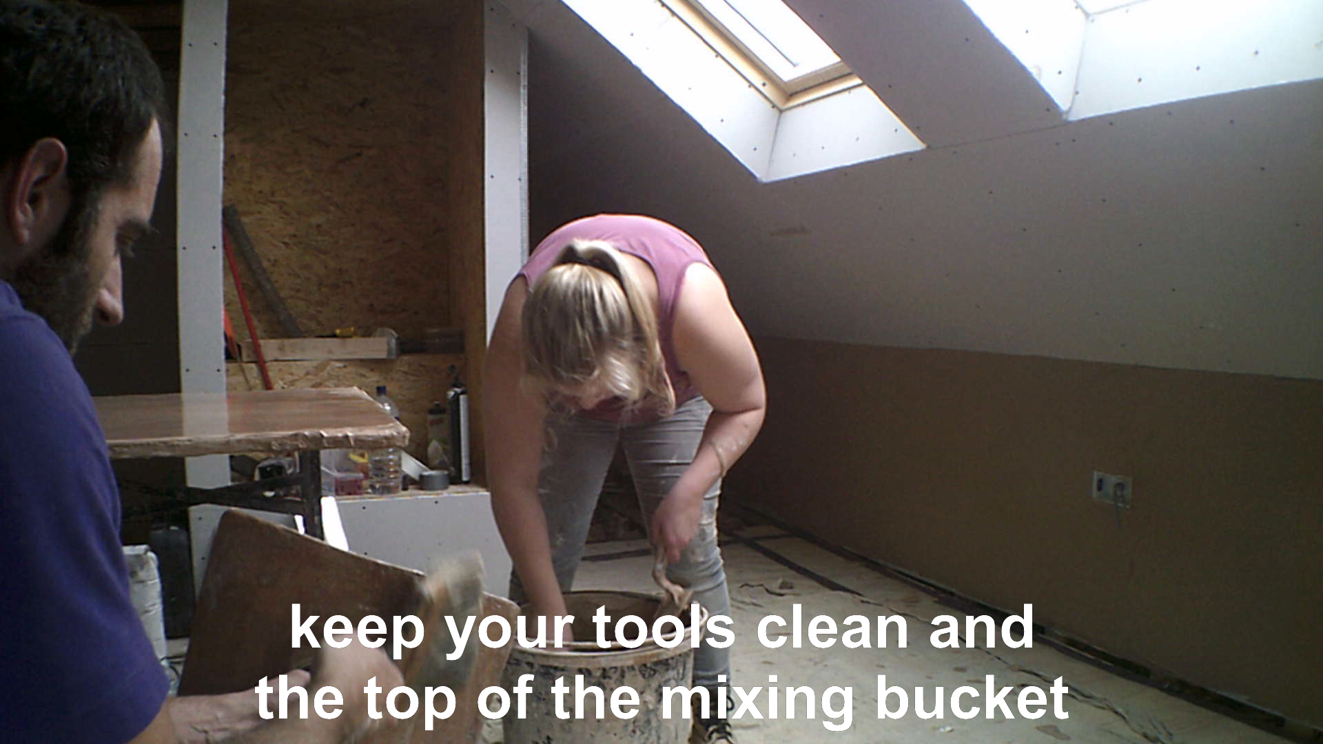 cleaning plastering tools