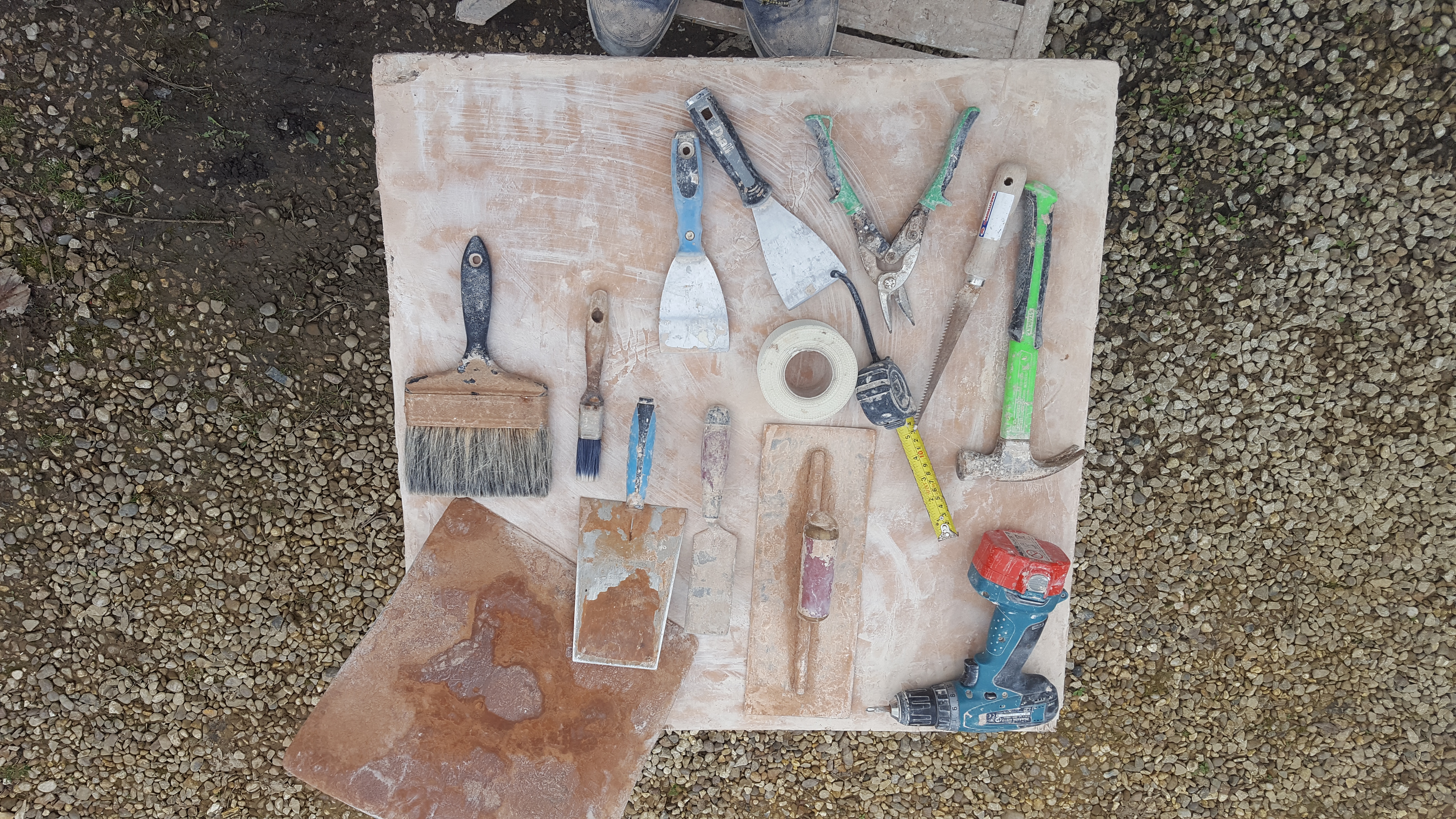 tools used everyday for plastering