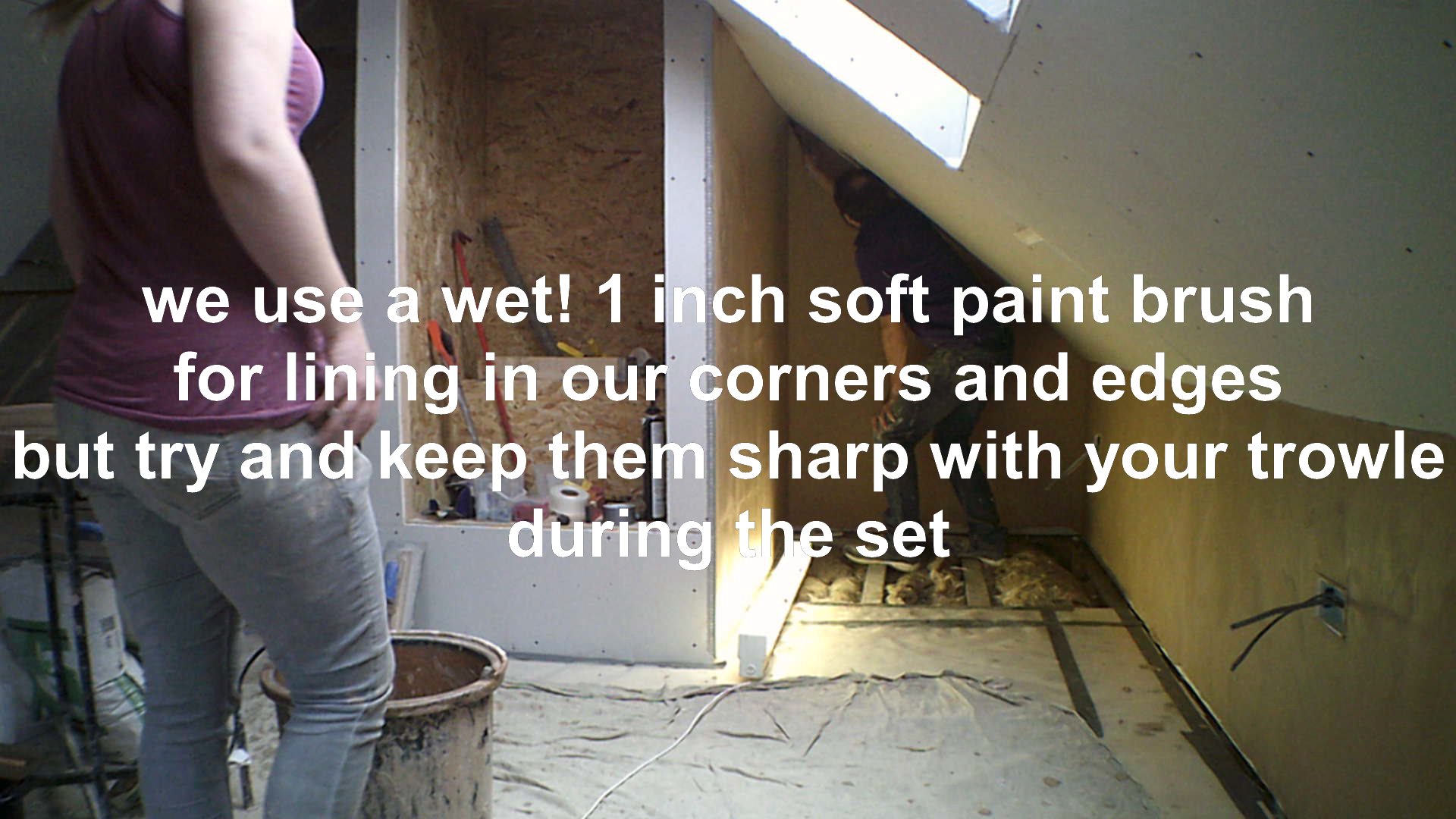 lining in plaster corners