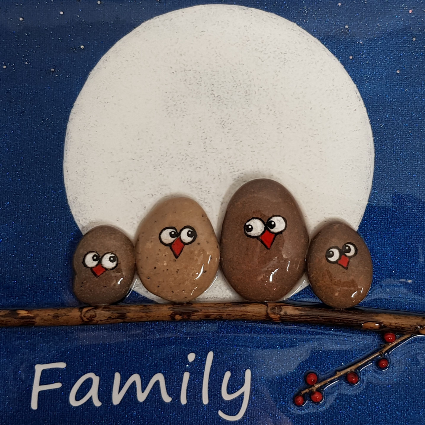 Wall Art - 'My Family Rock'