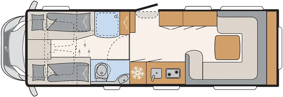 Piantina Giorno Camper XL FAMILY A 7822 - 2