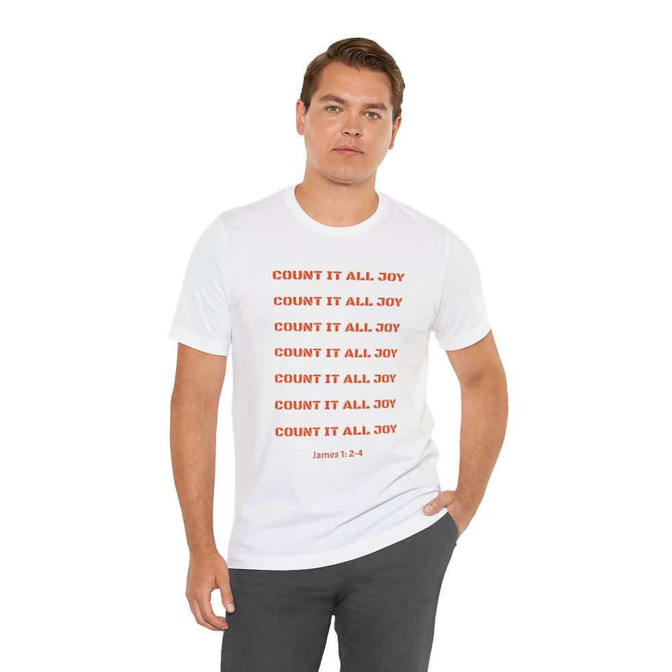 Thumbnail: "Count It All Joy" Unisex Jersey Short Sleeve Tee