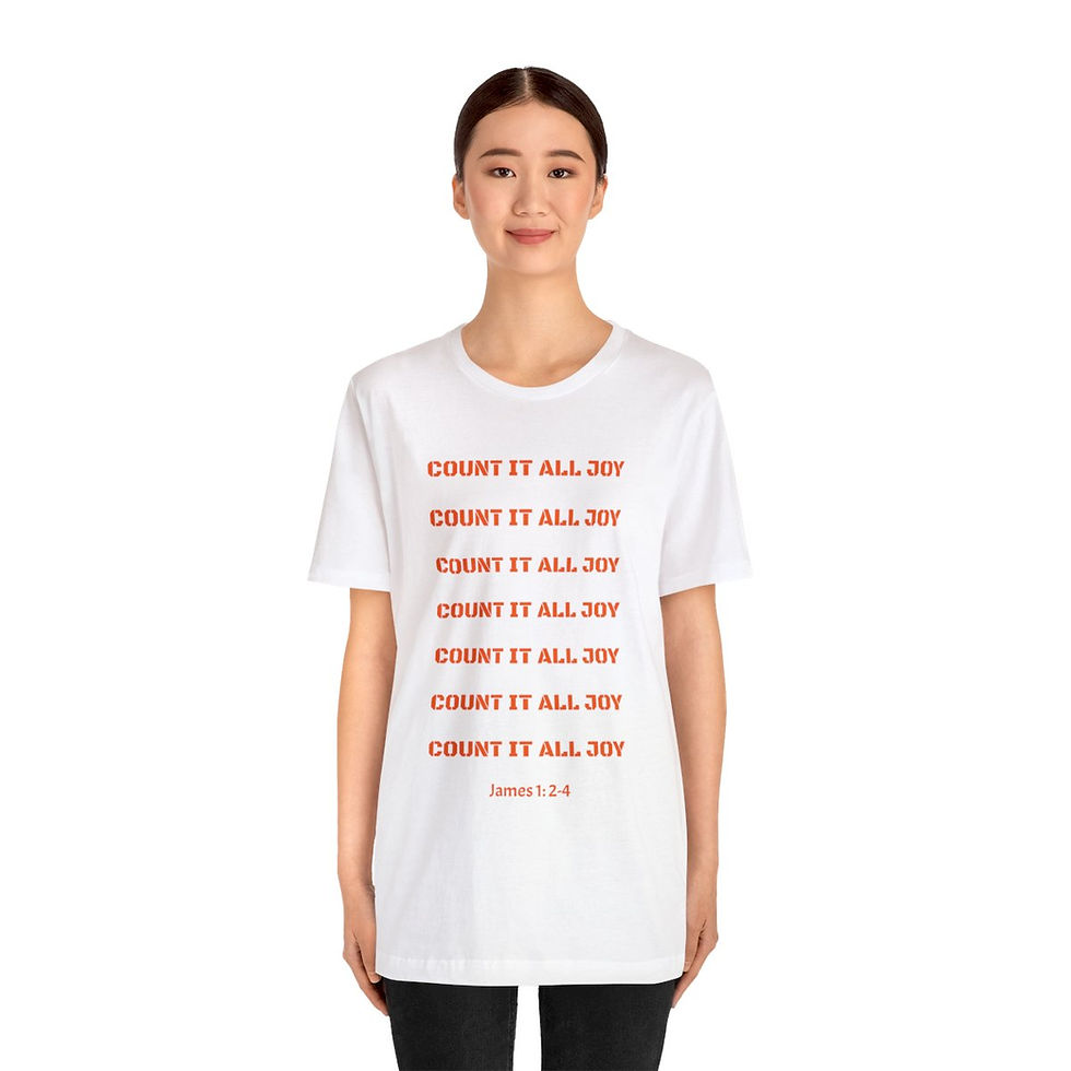 Thumbnail: "Count It All Joy" Unisex Jersey Short Sleeve Tee